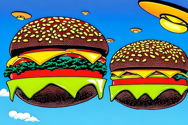 Hamburger UFO volanti