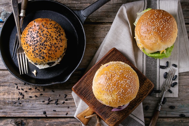 Hamburger vegetariano fatto in casa