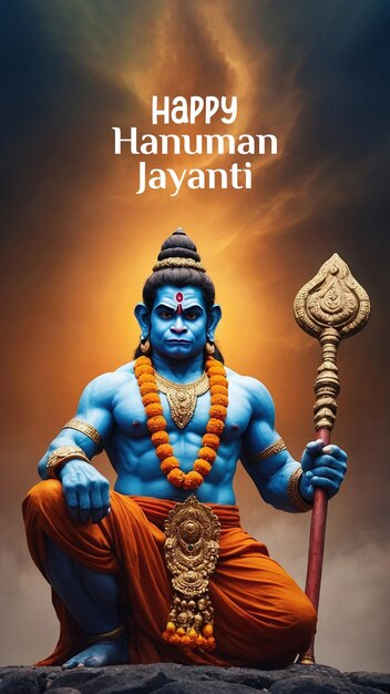 Hanuman Jayanti Template Design per i social media