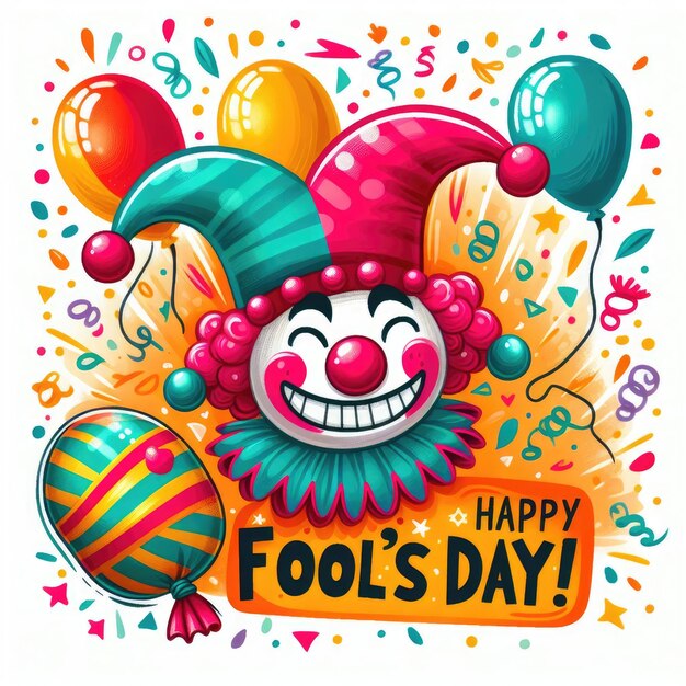 Happy April Fool Day Text EPS Design Diffondere le risate con biglietti di auguri Annunci e promozioni