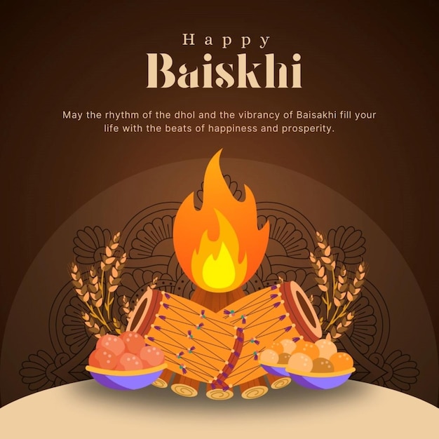 Happy Baisakhi design