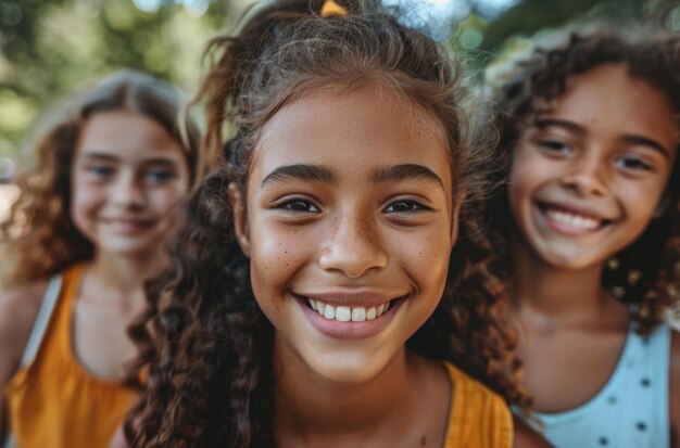 Happy children day celebra la gioia e l'innocenza dell'infanzia onora i diritti e il benessere dei bambini in tutto il mondo promuove l'amore, la cura e l'ambiente per la loro crescita e sviluppo