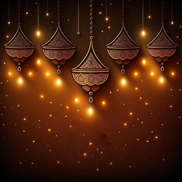 Happy Diwali Un tradizionale festival indiano Diwali festival holiday design Generative Ai