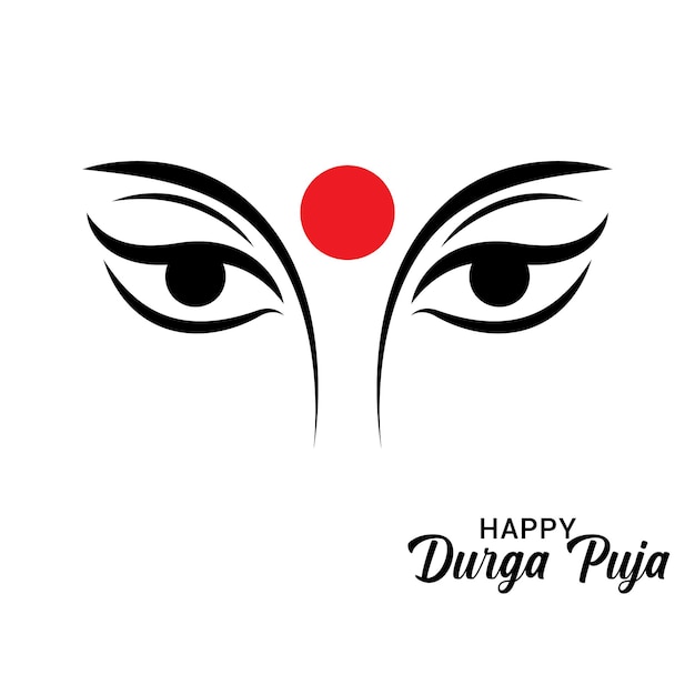 Happy Durga Puja Illustration Background Design