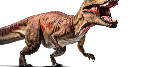 Happy funny t rex dinosauro sullo sfondo con spazio di copia per il testo