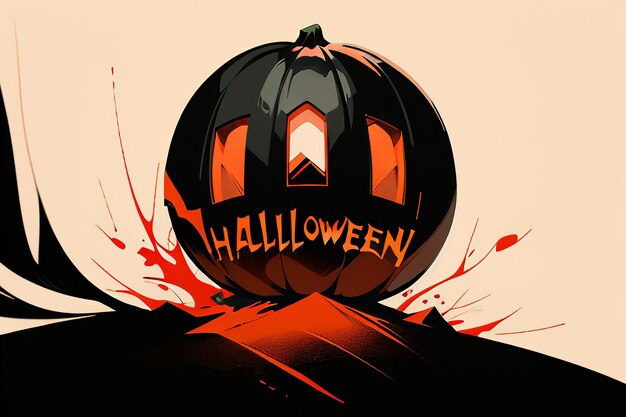 Happy Halloween Girl evento sfondo carta da parati promozionale Poster Design Illustrazione Cartoon