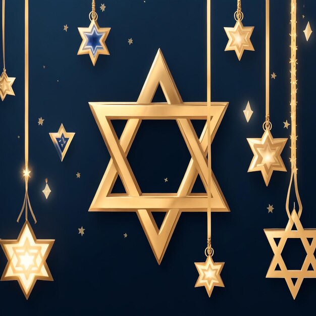 Happy Hanukkah star david immagini di sfondo collezioni di carte da parati carine ai generate