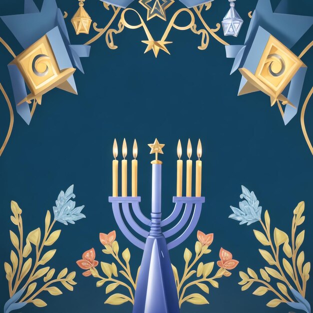 Happy Hanukkah star david immagini di sfondo collezioni di carte da parati carine ai generate