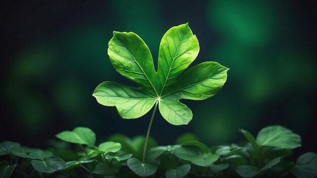 Happy St. Patrick's Day Shamrock Lucky Leaf sfondo carta da parati