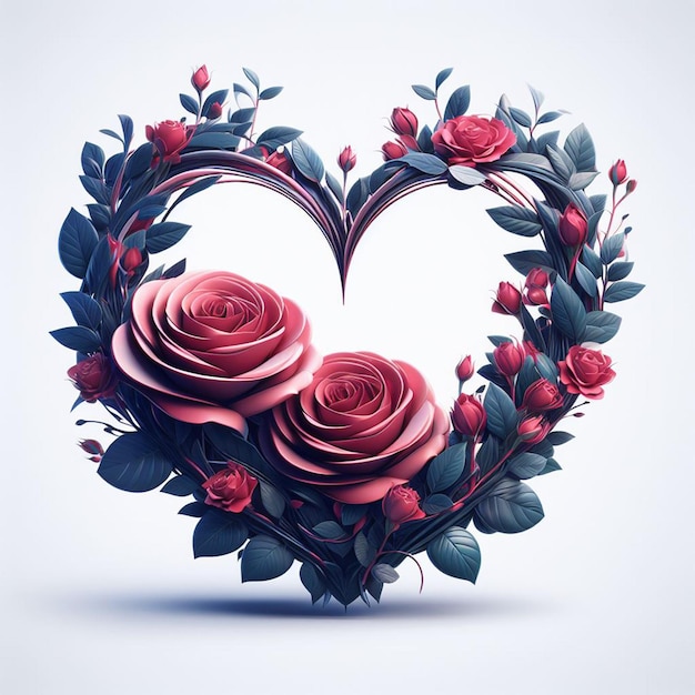 Happy valentine's day Forma del cuore o forma dell'amore e foto gratuite o sfondo