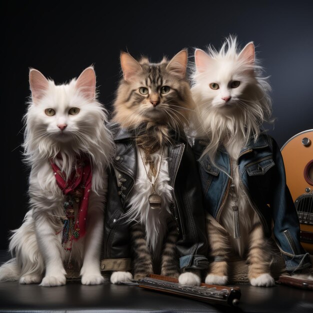 Harmony and Whiskers Purrfect Note della Girl Rock Band