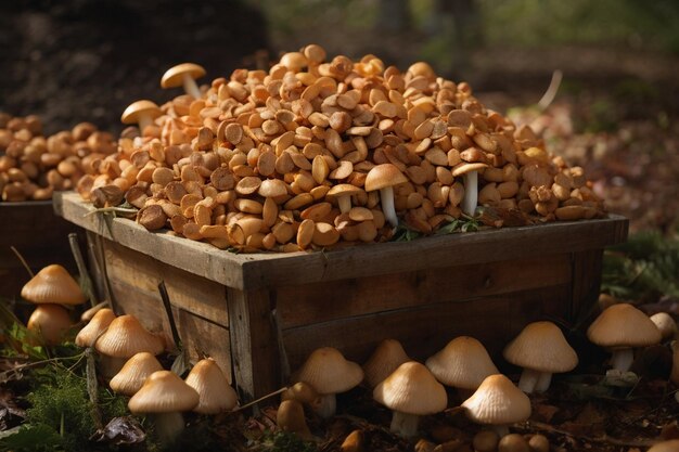 Harvest Glory ha appena raccolto i funghi in vendita