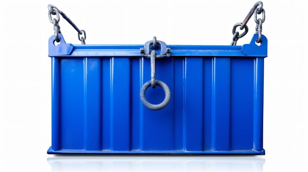 Hashmi78BlueContainerWithHookIsolatedOnWhiteBackground87182406 (Contenitore blu con gancio isolato su sfondo bianco)