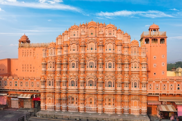 Hawa Mahal Palace di Windsin la mattina. Jaipur, Rajasthan, India