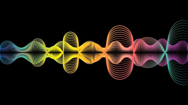 hd abstract colorful gradient line wave flow background illustration photo 1