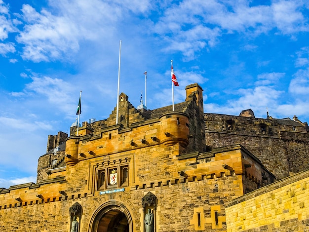 HDR Castello di Edimburgo in Scozia