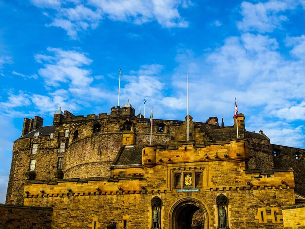 HDR Castello di Edimburgo in Scozia