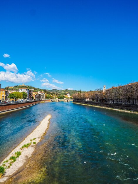 HDR Fiume Adige a Verona