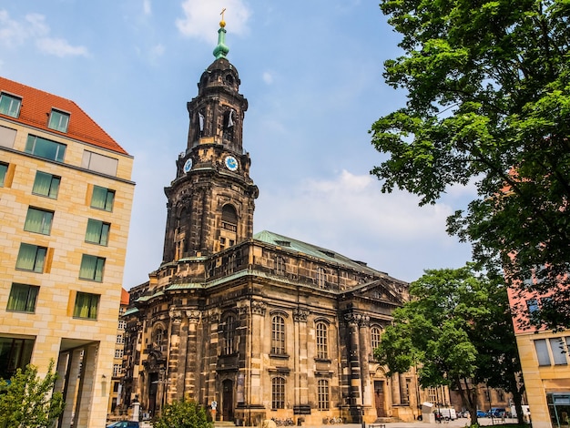 HDR Kreuzkirche a Dresda