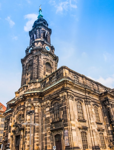 HDR Kreuzkirche a Dresda