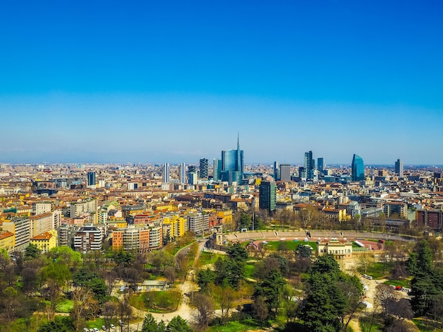 HDR Milano vista aerea