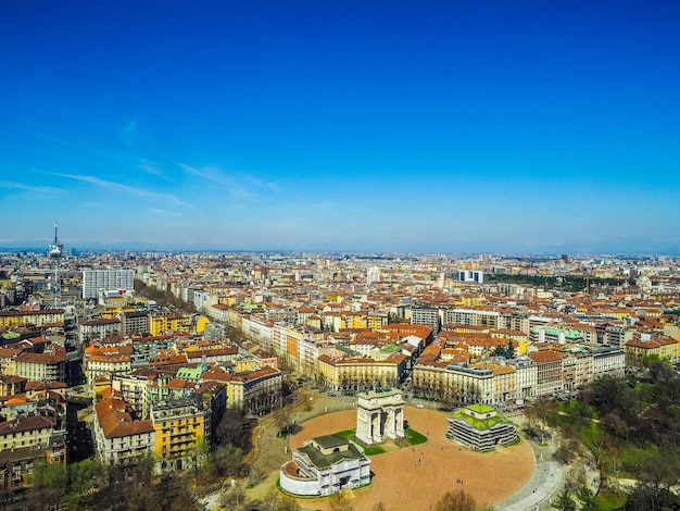 HDR Milano vista aerea