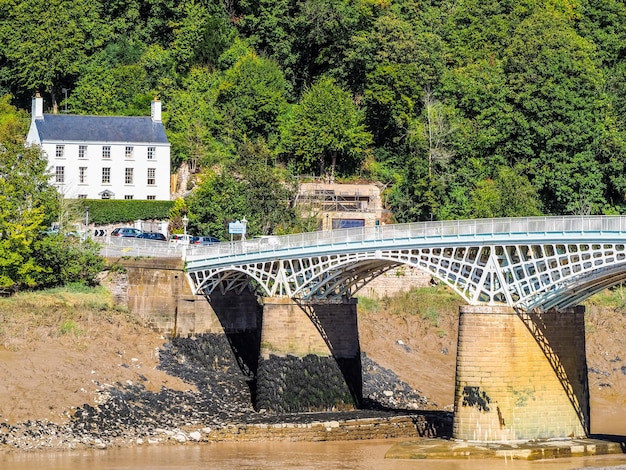 HDR Old Wye Bridge a Chepstow