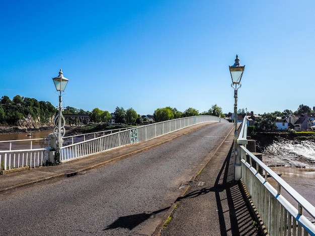 HDR Old Wye Bridge a Chepstow