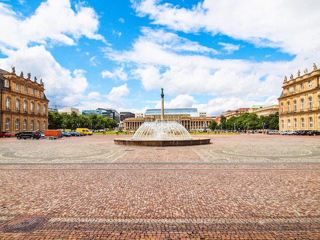 HDR Schlossplatz Piazza del castello Stoccarda