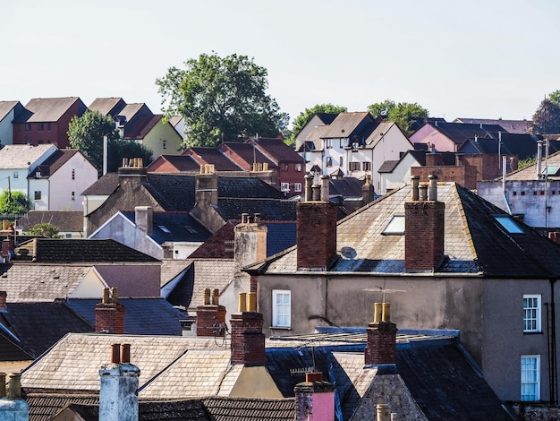 HDR Tipico tetto della città britannica