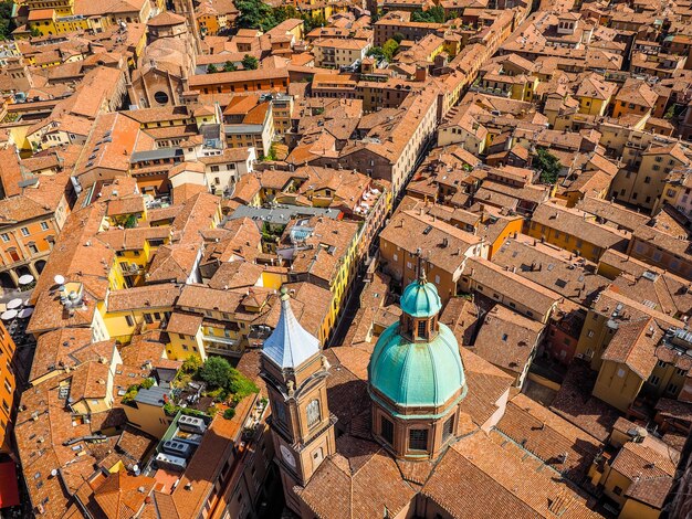 HDR Veduta aerea di Bologna