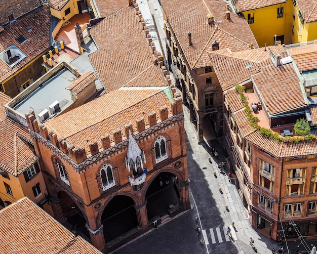 HDR Veduta aerea di Bologna