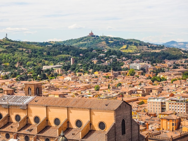 HDR Veduta aerea di Bologna