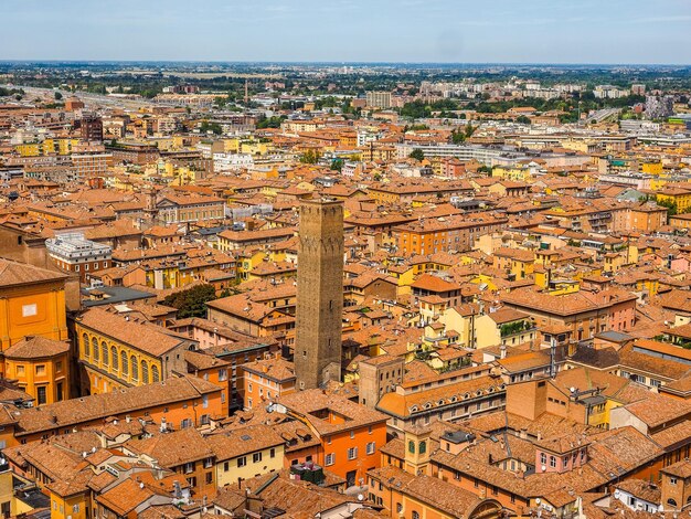 HDR Veduta aerea di Bologna