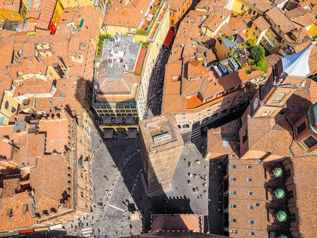 HDR Veduta aerea di Bologna