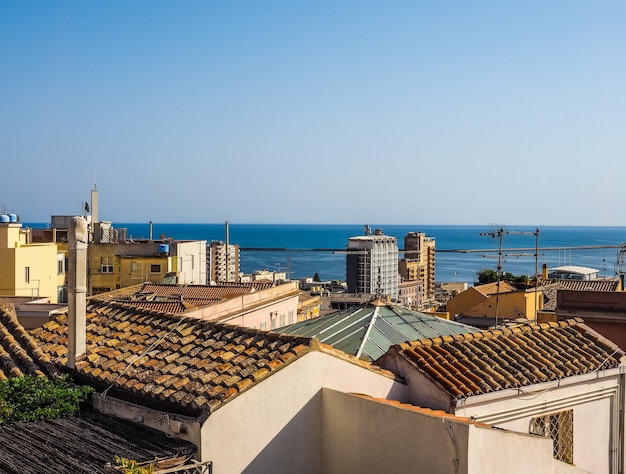 HDR Veduta aerea di Cagliari