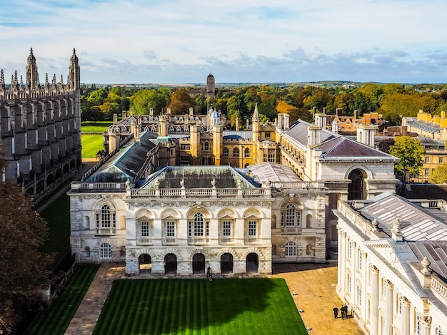 HDR Veduta aerea di Cambridge