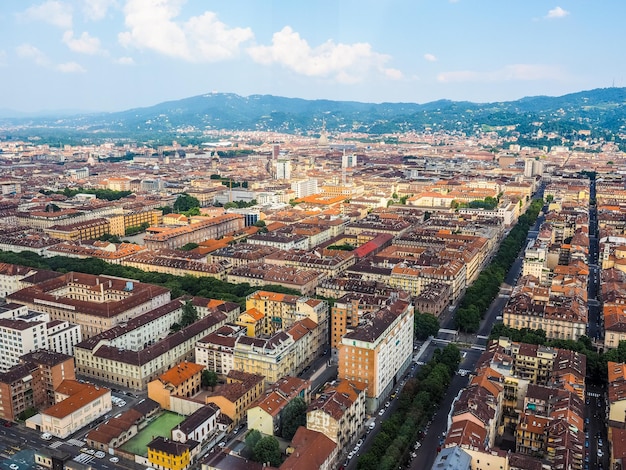 HDR Veduta aerea di Torino