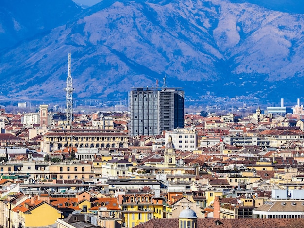 HDR Veduta aerea di Torino