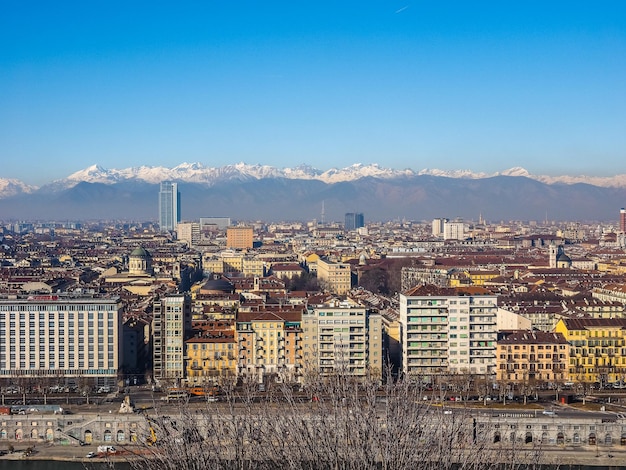 HDR Veduta aerea di Torino