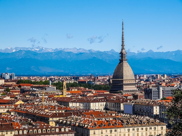 HDR Veduta aerea di Torino