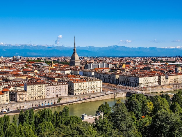 HDR Veduta aerea di Torino