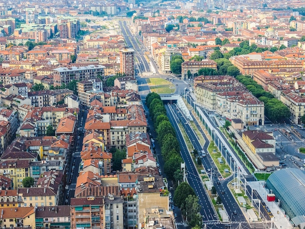 HDR Veduta aerea di Torino