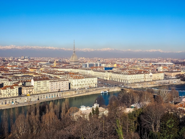 HDR Veduta aerea di Torino