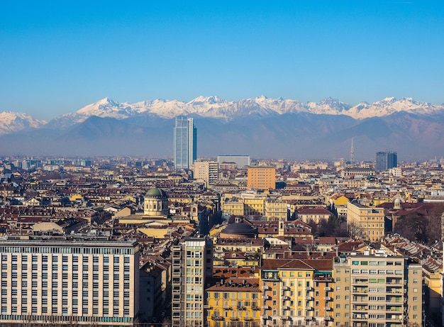 HDR Veduta aerea di Torino