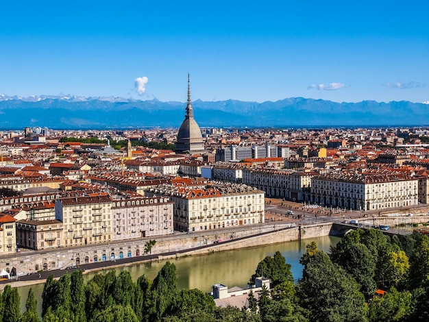 HDR Veduta aerea di Torino