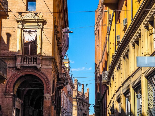 HDR Veduta del centro storico di Bologna