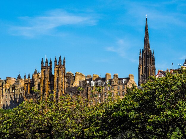 HDR Vista della città di Edimburgo