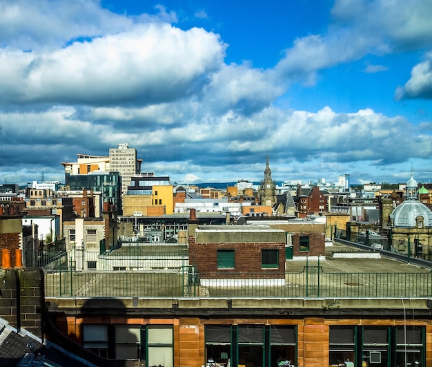 HDR Vista di Glasgow in Scozia