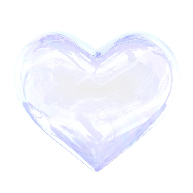 Foto heart png 3d rendering shape sticker valentines collage elemento su sfondo trasparente